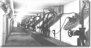 Bediengang des Kampfstoffbunkers